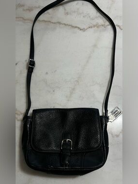 Coach Hadley Luxe Grain Leather Field Bag in black